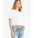 Bella + Canvas 6482 Fast Fashion Women's Jersey Cr in White side view