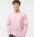 Tultex 340 - Unisex Fleece Crew in Light pink front view