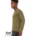 Bella + Canvas 3416 Fast Fashion Unisex Triblend R in Olive triblend side view