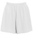 Augusta Sportswear 960 Ladies Wicking Mesh Short  in White front view