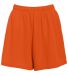 Augusta Sportswear 960 Ladies Wicking Mesh Short  in Orange front view