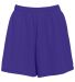 Augusta Sportswear 960 Ladies Wicking Mesh Short  in Purple front view