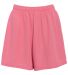 Augusta Sportswear 960 Ladies Wicking Mesh Short  in Pink front view