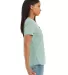 Bella + Canvas 6400 Womens Relaxed Short Cotton Je in Dusty blue side view