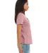 Bella + Canvas 6400 Womens Relaxed Short Cotton Je in Orchid side view