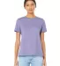 Bella + Canvas 6400 Womens Relaxed Short Cotton Je in Dark lavender front view