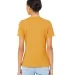 Bella + Canvas 6400 Womens Relaxed Short Cotton Je in Mustard back view