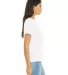 Bella + Canvas 6400 Womens Relaxed Short Cotton Je in White side view