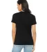 Bella + Canvas 6400 Womens Relaxed Short Cotton Je in Black back view