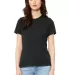 Bella + Canvas 6400 Womens Relaxed Short Cotton Je in Vintage black front view