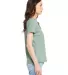 Bella + Canvas 6400CVC Womens relaxed short sleeve in Hthr prsm dst bl side view