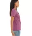 Bella + Canvas 6400CVC Womens relaxed short sleeve in Heather magenta side view