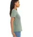 Bella + Canvas 6400CVC Womens relaxed short sleeve in Heather sage side view