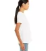 Bella + Canvas 6400CVC Womens relaxed short sleeve in Solid wht blend side view