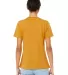 Bella + Canvas 6400CVC Womens relaxed short sleeve in Heather mustard back view