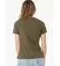 Bella + Canvas 6400CVC Womens relaxed short sleeve in Heather olive back view