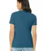 Bella + Canvas 6400CVC Womens relaxed short sleeve in Hthr deep teal back view