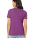 Bella + Canvas 6400CVC Womens relaxed short sleeve in Heather magenta back view