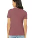 Bella + Canvas 6400CVC Womens relaxed short sleeve in Heather mauve back view