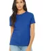 Bella + Canvas 6400CVC Womens relaxed short sleeve in Heather true roy front view