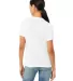 Bella + Canvas 6413 Women’s Relaxed Fit Triblend in Solid wht trblnd back view