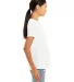 Bella + Canvas 6413 Women’s Relaxed Fit Triblend in Solid wht trblnd side view