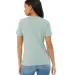 Bella + Canvas 6413 Women’s Relaxed Fit Triblend in Dusty blu trblnd back view