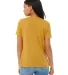 Bella + Canvas 6413 Women’s Relaxed Fit Triblend in Mustard triblend back view