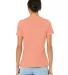 Bella + Canvas 6413 Women’s Relaxed Fit Triblend in Sunset triblend back view