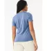 Bella + Canvas 6413 Women’s Relaxed Fit Triblend in Blue triblend back view