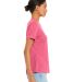 Bella + Canvas 6413 Women’s Relaxed Fit Triblend CHAR PNK TRIBLND side view