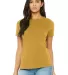 Bella + Canvas 6413 Women’s Relaxed Fit Triblend in Mustard triblend front view