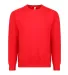 103 Unisex Crewneck Sweatshirt 6pc Packs ($7.08) M RED front view