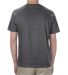 Alstyle 1301 Heavyweight Plain T Shirt by American in Heather charcoal back view