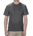 Alstyle 1301 Heavyweight Plain T Shirt by American in Heather charcoal front view