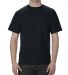 Alstyle 1301 Heavyweight Plain T Shirt by American in Black front view