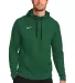 Nike CN9473  Therma-FIT Pullover Fleece Hoodie Tm Dark Green front view