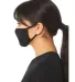 Bella + Canvas TT044 Adult 2-Ply Reusable Face Mas in Black side view