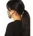 Bella + Canvas TT044 Adult 2-Ply Reusable Face Mas in Heather tan back view