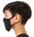 Bella + Canvas TT044Y Youth 2-Ply Reusable Face Ma in Black side view