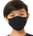 Bella + Canvas TT044Y Youth 2-Ply Reusable Face Ma in Black front view
