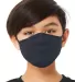 Bella + Canvas TT044Y Youth 2-Ply Reusable Face Ma in Heather navy front view
