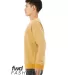 Bella + Canvas 3345 Unisex Sueded Drop Shoulder Sw HEATHER MUSTARD side view