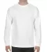 Alstyle 1304 Adult Long Sleeve T Shirt by American White front view