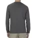 Alstyle 1304 Adult Long Sleeve T Shirt by American Heather Charcoal back view
