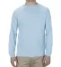 Alstyle 1304 Adult Long Sleeve T Shirt by American Powder Blue front view