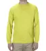 Alstyle 1304 Adult Long Sleeve T Shirt by American Safety Green front view
