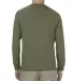 Alstyle 1304 Adult Long Sleeve T Shirt by American Military Green back view