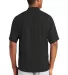 New Era NEA600     Cage Short Sleeve 1/4-Zip Jacke Black back view