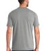 New Era NEA120     Sueded Cotton Blend Crew Tee Shadow Grey He back view